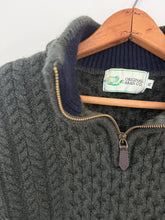 Load image into Gallery viewer, irish knit quarter zip sweater