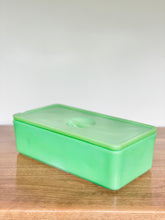 Load image into Gallery viewer, jeannette “skokie green” large refrigerator dish
