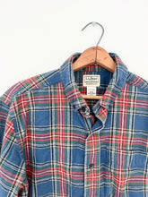 Load image into Gallery viewer, vintage ll bean plaid flannel button-down
