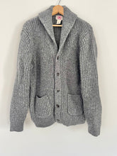 Load image into Gallery viewer, gray ll bean wool cardigan
