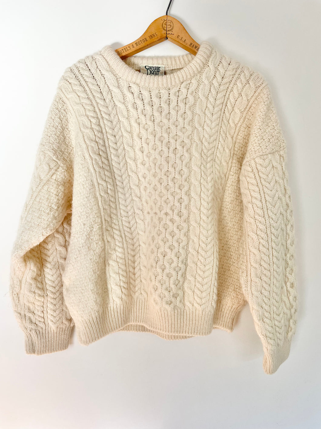 irish knit sweater carraig donn