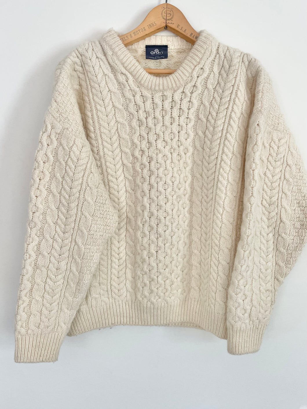 irish knit sweater from aran mills