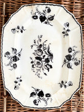 Load image into Gallery viewer, large black transferware platter
