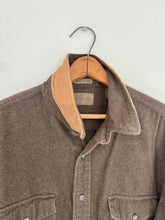 Load image into Gallery viewer, vintage two-tone brown chamois button-down
