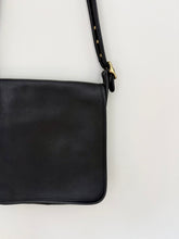 Load image into Gallery viewer, vintage coach leather large flap crossbody handbag

