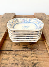 Load image into Gallery viewer, set of antique english transferware butter pats
