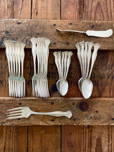 Load image into Gallery viewer, vintage engraved flatware set
