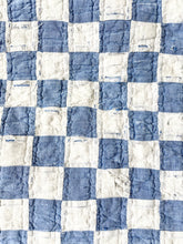 Load image into Gallery viewer, chambray checked cutter quilt
