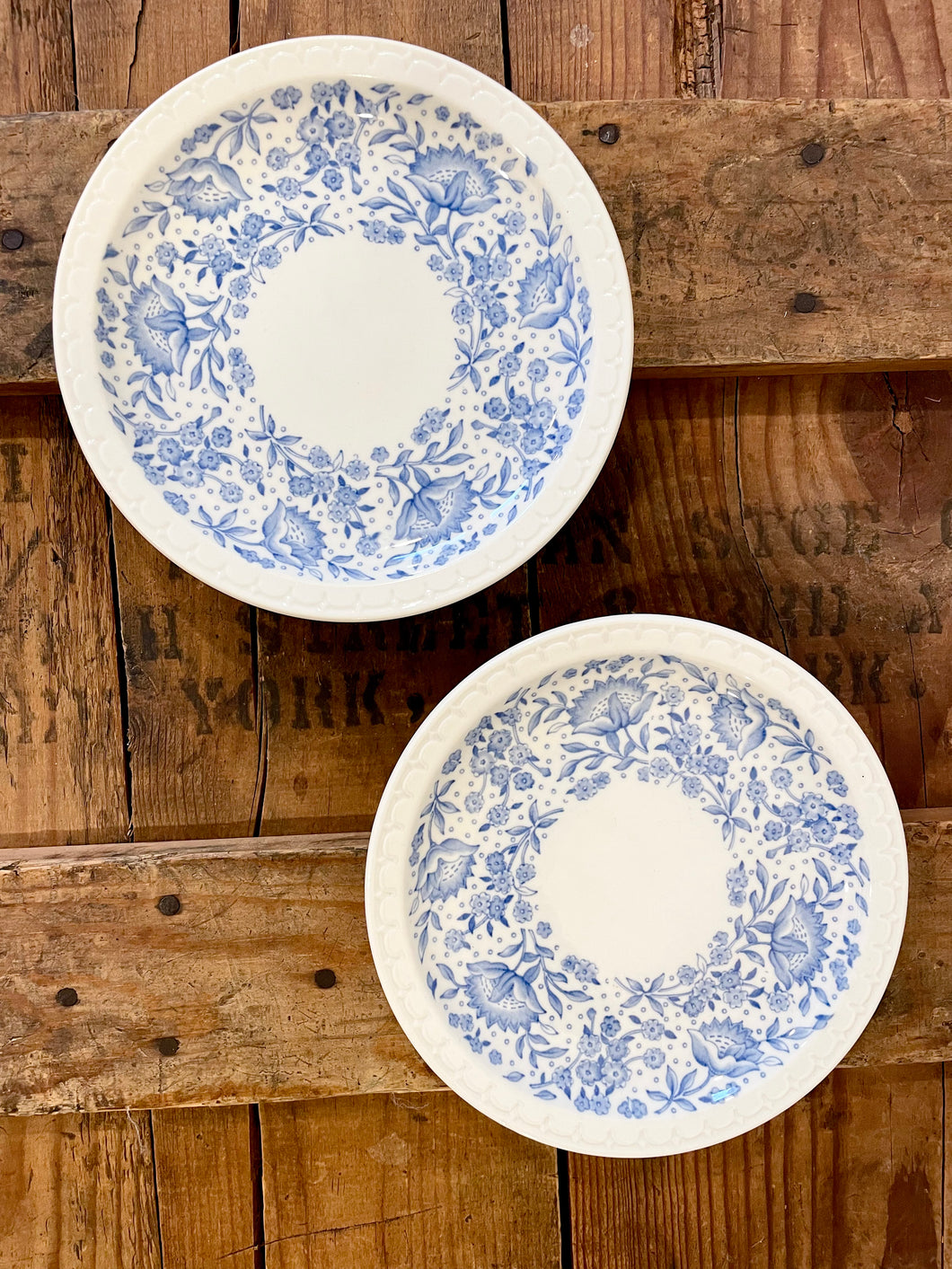 pair of restaurant ware plates