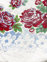 Load image into Gallery viewer, vintage floral tablecloth
