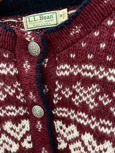 Load image into Gallery viewer, vintage llbean wool cardigan
