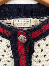 Load image into Gallery viewer, vintage llbean pewter button cardigan
