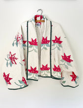 Load image into Gallery viewer, flower quilt coat
