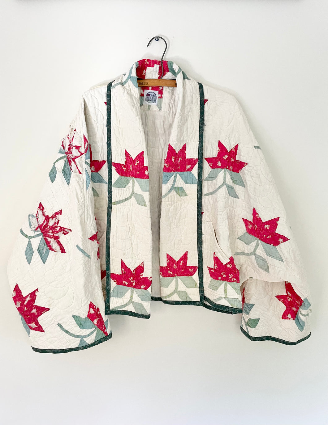 flower quilt coat