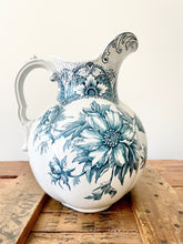 Load image into Gallery viewer, antique english blue transferware pitcher
